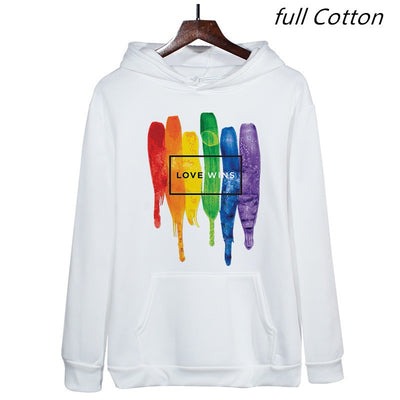 Men's Pride Lgbt Cotton Fleece Hoodies Sweatshirts Man Love Wins Sweatshirts Hoodies Comics Hoodie