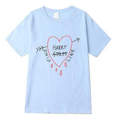 Harry Styles Fine Line Korean T Shirt Women Fashion Tops Shirts Short Sleeve Round Nack T-Shirts Leisure Top Tee Casual Ladies