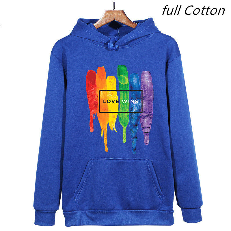 Men's Pride Lgbt Cotton Fleece Hoodies Sweatshirts Man Love Wins Sweatshirts Hoodies Comics Hoodie