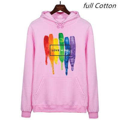 Men's Pride Lgbt Cotton Fleece Hoodies Sweatshirts Man Love Wins Sweatshirts Hoodies Comics Hoodie